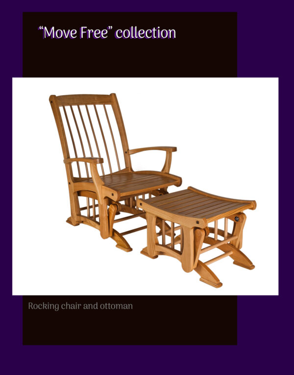 Rocking chain and ottoman