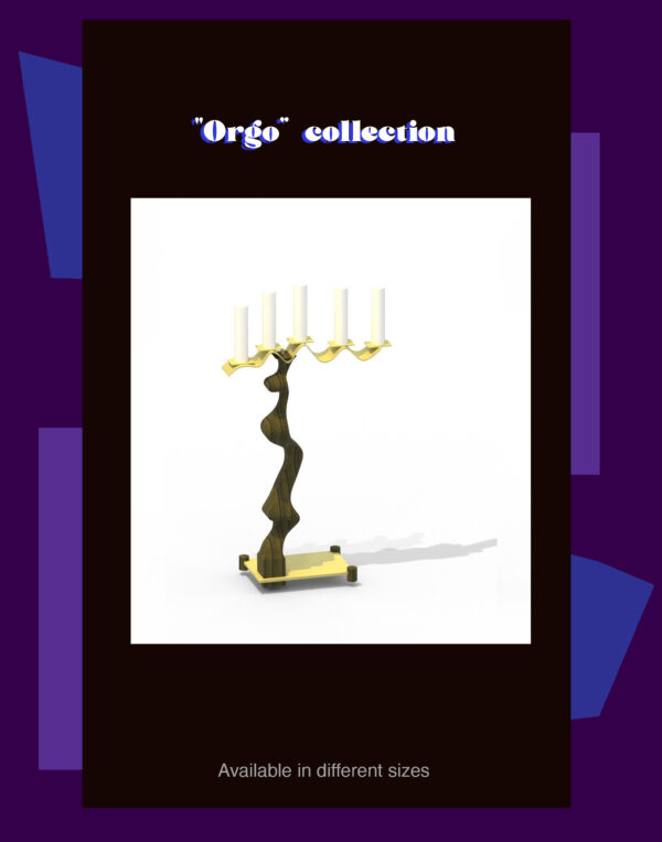 Organic Base 5 Candle Holder
