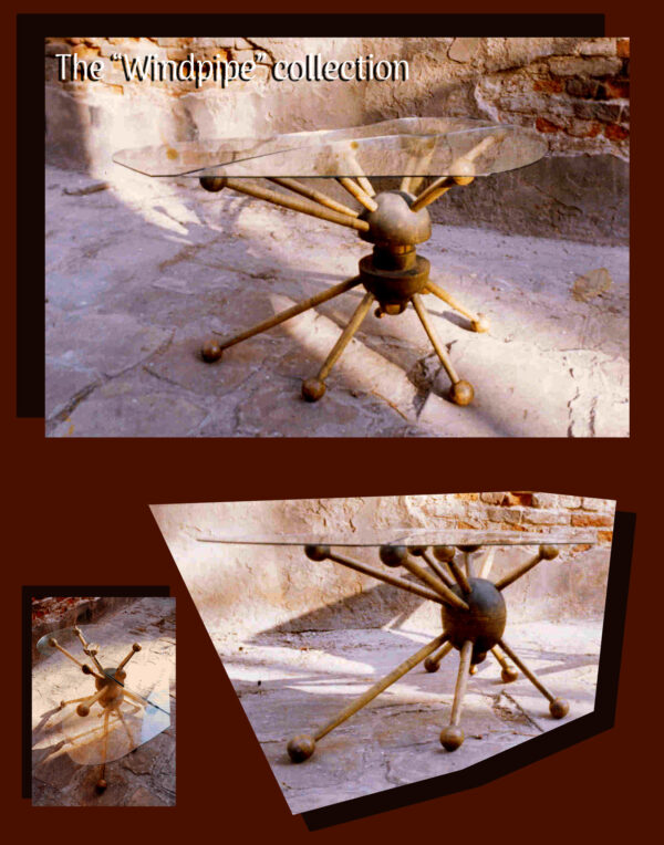 Abstract Glass Table